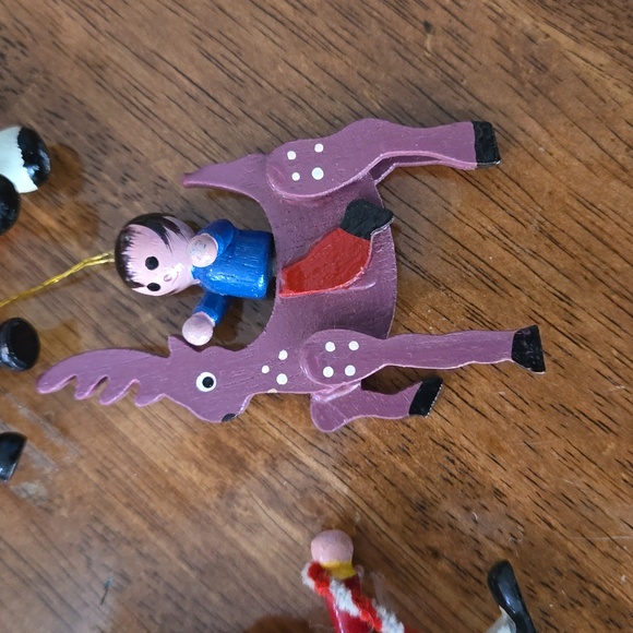 Vintage Wooden Christmas Ornaments - Picture 6 of 6